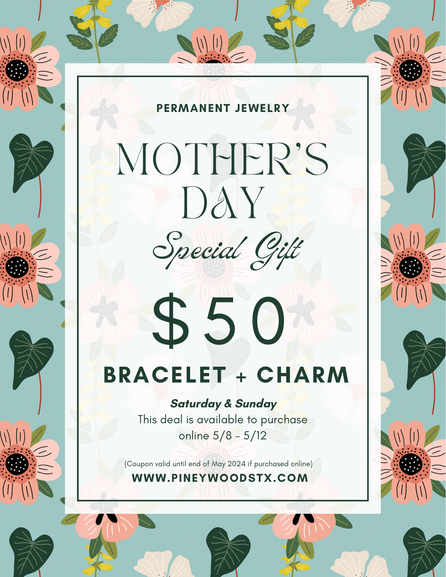 Mother’s Day Special | Bracelet + Charm